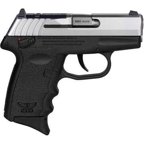 SCCY Industries CPX-4 RD Double Action Only Semi-Automatic Pistol .380 ACP 2.96" Barrel (1)-10Rd Magazine Serrated Stainless Steel with Optic Cut Black Polymer Finish - Buy A Gun