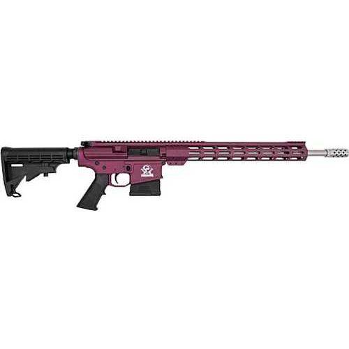 Great Lakes Firearms & Ammo AR-10 Semi-Automatic Rifle .308 Winchester 18" Stainless Steel Barrel (1)-10Rd Magazine Black Synthetic 6 Position Collapsable Stock Cherry Finish