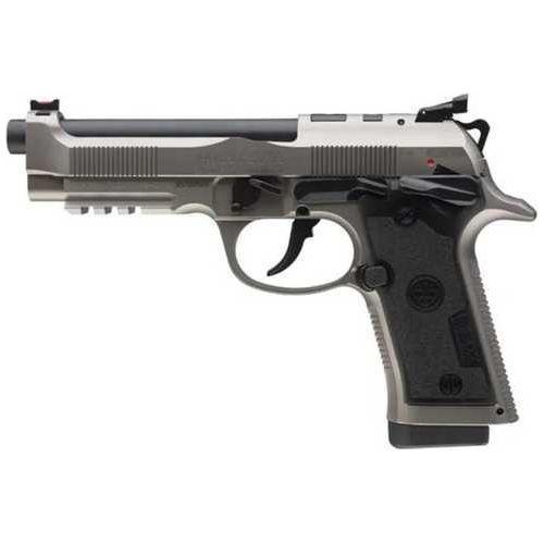 Beretta 92X Performance Carry Optic Double/Single Action Semi-Automatic Pistol 9mm Luger 4.9" Barrel (2)-15Rd Magazines Fiber Front & Adjustable Rear Sights Reduced Circumference Black Polymer Grips Nistan Alloy Finish - Buy A Gun