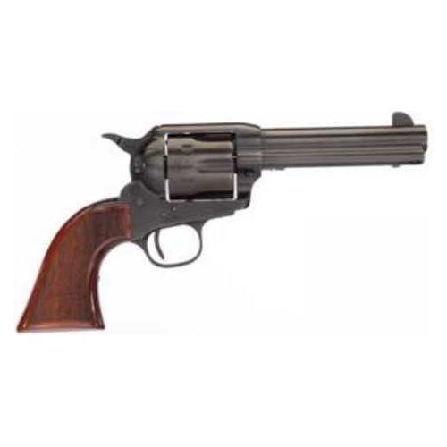 Taylors & Company Runnin Iron Black Rock Single Action Revolver .45 Long Colt 4.75" Round Barrel 6 Capacity Fixed Front Blade Rear Frame Notch Sights Checkered Walnut Grips Polished Nitride Finish - Buy A Gun