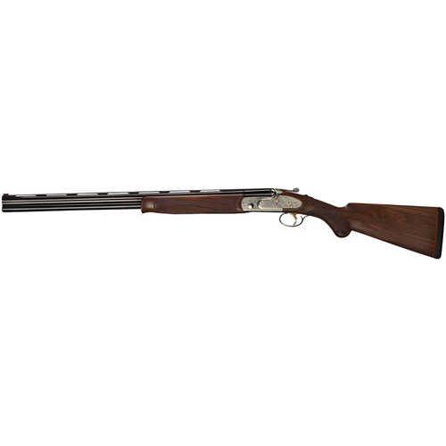 Bettinsoli Overland EELL Break Open Over/Under Shotgun 20 Gauge 3" Chamber 28" Vent Rib Barrel 2 Round Capacity Engraved Stainless Receiver Walnut Stock Blued Finish