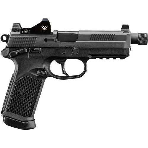 FN America FNX-45 Tactical Semi-Automatic Pistol .45 ACP 5.3" Cold Hammer-Forged Stainless Steel Barrel (2)-15Rd Double Stack Magazines Vortex Viper 6 MOA Red Dot Included Black Polymer Finish - Buy A Gun