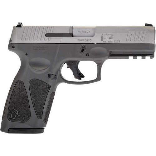 Taurus G3 Single Action Only Semi-Automatic Pistol 9mm Luger 4" Barrel (1)-15Rd & (1)-17Rd Magazines Fixed Front, Adjustable Rear Sights Serrated Matte Stainless Steel Slide Gray Polymer Finish - Buy A Gun