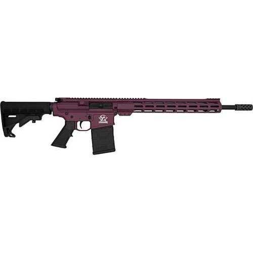 Great Lakes Firearms & Ammo AR10 Semi-Automatic Rifle .308 Winchester 18" Barrel (1)-10Rd Magazine Black 6 Position Synthetic Collapsable Stock Cherry Cerakote Finish