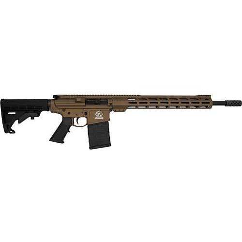 Great Lakes Firearms & Ammo AR10 Semi-Automatic Rifle .308 Winchester 18" Barrel (1)-10Rd Magazine Black 6 Position Synthetic Collapsable Stock Bronze Cerakote Finish