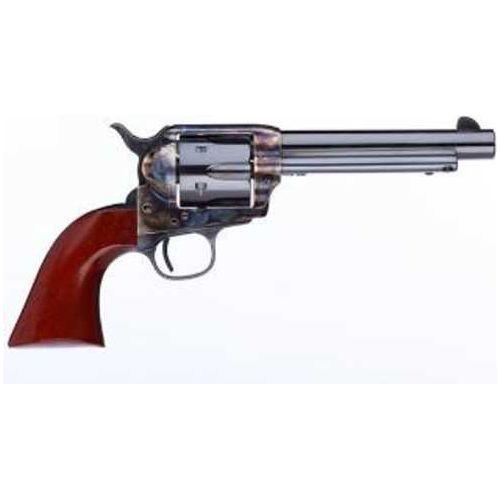 Taylors & Co. Uberti 1873 Cattleman New Model Revolver 38-40 Winchester 5.5" Round Barrel 6 Capacity Fixed Front Blade Rear Frame Notch Sights Walnut Grips Blue Finish With Case Hardened - Buy A Gun