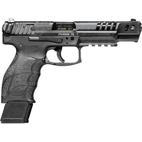 Heckler & Koch VP9 Match Striker Fired Semi-Automatic Pistol 9mm Luger 5.51" Barrel (4)-20Rd Magazines Luminous Front Black Serrated Rear Sights Polymer Finish - Buy A Gun