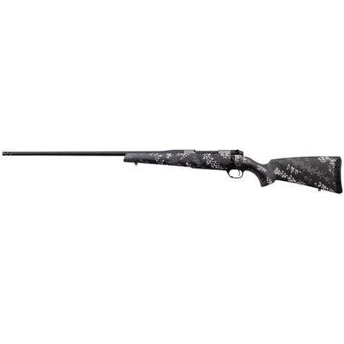 Weatherby Mark V Backcountry Ti 2.0 Left Handed Bolt Action Rifle .240 Magnum 24" Threaded Barrel 5 Round Capacity Grey/White Carbon Fiber Camouflage Stock Graphite Black Cerakote Finish