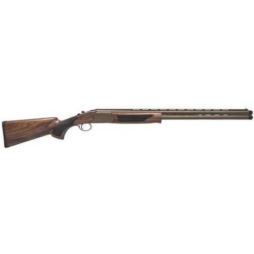 Pointer Acrius Over/Under Shotgun 12 Gauge 3" Chamber 28" Raised & Ventilated Rib Barrel 2 Round Capacity Fiber-Optic Front Sight Turkish Walnut Stock Bronze Cerakote Finish