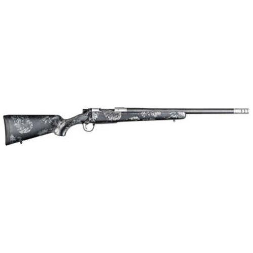 Christensen Arms Ridgeline FFT Bolt Action Rifle 7mm PRC 22" Threaded Stainless Steel Barrel 3 Round Capacity Black with Gray Accents Carbon Fiber Sporter Stock Natural Finish