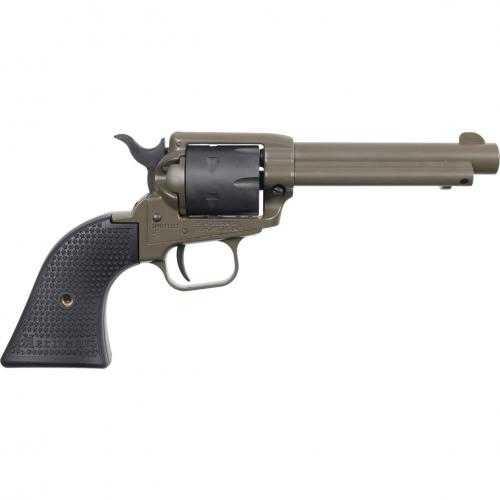 Heritage Rough Rider Single Action Revolver .22 Long Rifle 4.75" Barrel 6 Round Capacity Fixed Sights Black Polymer Star Grips OD Green Finish - Buy A Gun