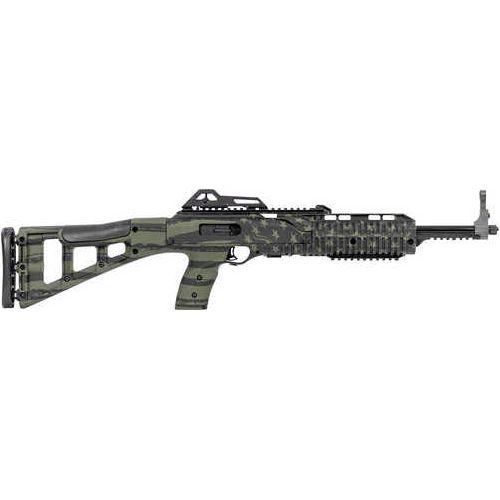 Hi-Point 995TS Carbine Semi-Automatic Rifle 9mm Luger 16.5" Barrel (1)-10Rd Magazine Adjustable Post Front, Peep Rear Sights Fixed Skeletonized Synthetic Stock OD Green American Flag Finish