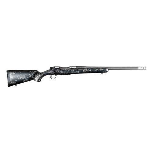 Christensen Arms Ridgeline FFT Titanium Bolt Action Rifle 7mm PRC 22" Carbon Fiber Wrapped Barrel 4 Round Capacity Metalic Gray With Black Webbing Composite Stock Stainless Finish