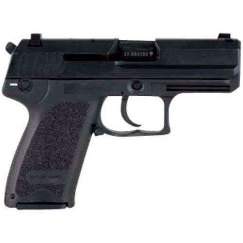 Heckler & Koch USP Compact V1 Single/Double Action Semi-Automatic Pistol 9mm Luger 3.58" Polygonal Rifled Barrel (1)-10Rd Magazine Fixed Sights Black Polymer Finish - Buy A Gun