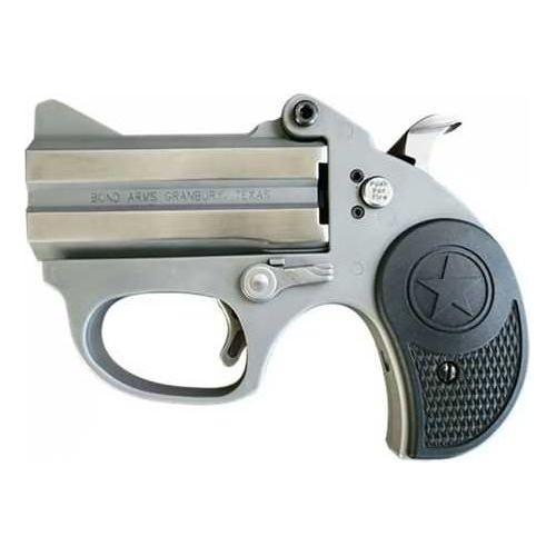 Bond Arms Stinger Rough Stainless Single Action Derringer .38 Special 3" Barrel 2 Round Capacity Blade Front & Fixed Rear Sights Black Grips Bead Blasted Matte Finish - Buy A Gun