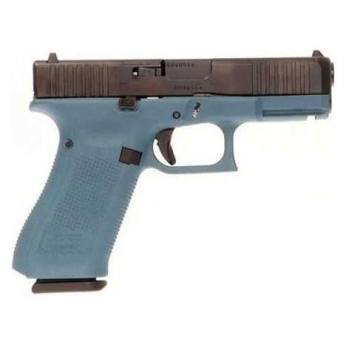 Glock G45 Compact Semi-Automatic Striker Fired Pistol 9mm Luger 4.02" Barrel (3)-17Rd Magazines Fixed Sights Blue Titanium Polymer Finish - Buy A Gun