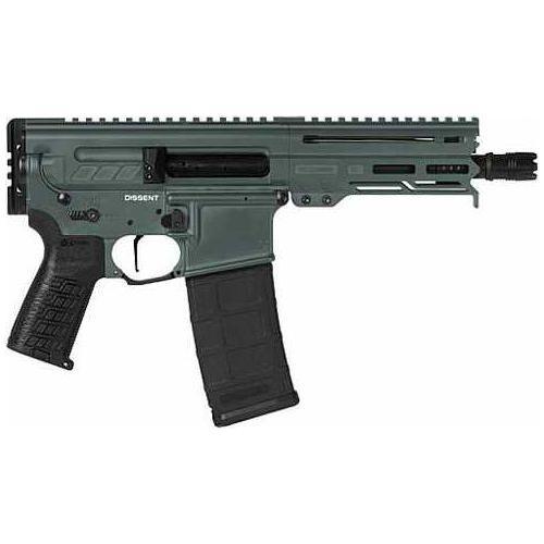 CMMG Dissent MK4 Semi-Automatic Pistol .300 AAC Blackout 6.5" Barrel (2)-30Rd Magazines Polymer Grips Charcoal Green Finish - Buy A Gun