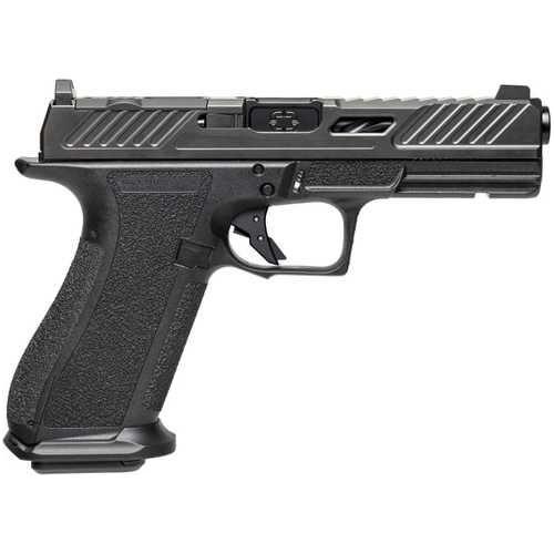 Shadow Systems DR920L Elite Long Slide Semi-Automatic Pistol 9mm Luger 5.31" Barrel (2)-10Rd Magazines Green Tritium Dot Front & Black Serrated Rear Sight Polymer Finish - Buy A Gun