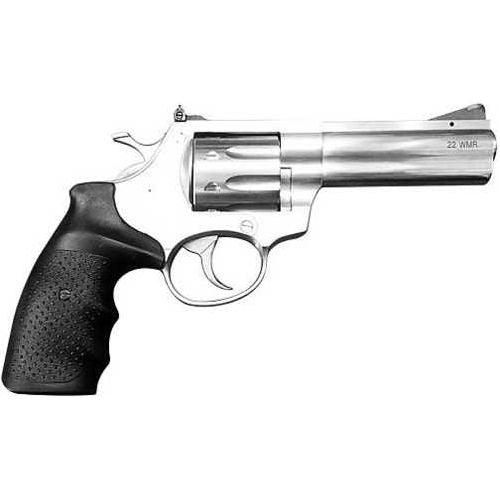 Armscor Rock Island Armory AL22 Alpha Double/Single Action Revolver .22 WMR 4" Barrel 8 Round Capacity Adjustable Sights Black Rubber Grips Stainless Steel Finish - Buy A Gun