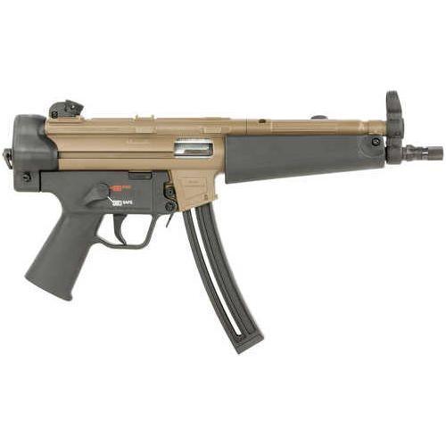 Heckler & Koch MP5 Semi-Automatic Pistol .22 Long Rifle 8.5" Barrel (1)-10Rd Magazine Black Polymer Grips Flat Dark Earth Finish - Buy A Gun