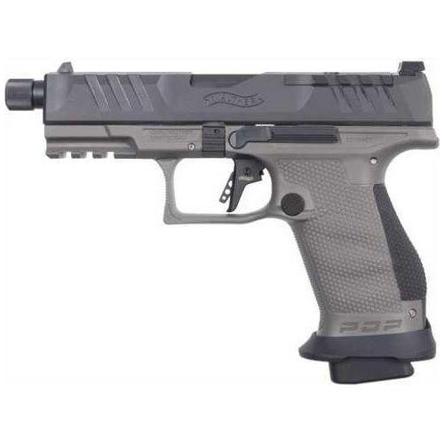 Walther PDP Optic Ready Sub-Compact Semi-Automatic Pistol 9mm Luger 4.69" Barrel (3)-15Rd Magazines Black Slide Tungsten Gray Finish - Buy A Gun