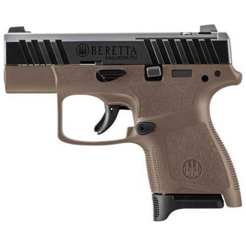 Beretta APX A1 Carry Single Action Semi-Automatic Pistol 9mm Luger 2.9" Barrel (1)-8Rd Magazine Night Sights Matte Black Slide Flat Dark Earth Polymer Finish - Buy A Gun