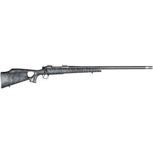 Christensen Arms Summit TI Bolt Action Rifle .28 Nosler 26" Barrel 3 Round Capacity Black Carbon Fiber Stock With Gray Webbing Natural Titanium Finish