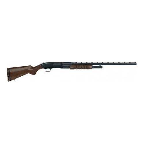 Mossberg 500 Retrograde Field Pump Action Shotgun 12 Gauge 3" Chamber 28" Barrel 5 Round Capacity Dual Bead Fixed Sights Walnut Stock/Corncob Forend Blued Finish