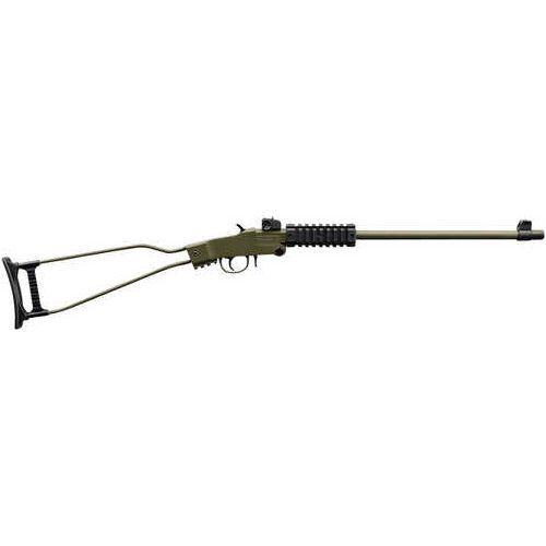 Chiappa Firearms Little Badger Break Open Rifle .22 Long 16.5" Barrel Round Capacity Underfolding Stock OD Green Metal Finish