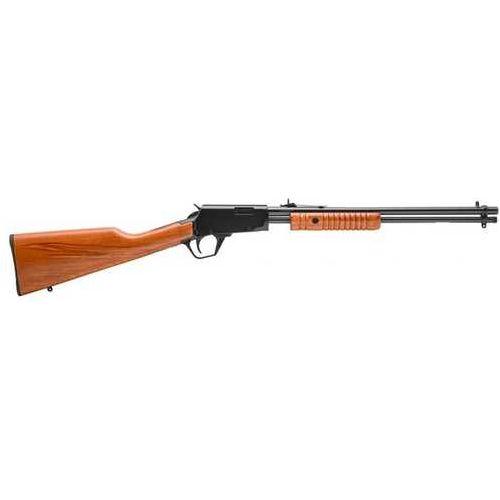 Rossi Rio Bravo Pump Action Rifle .22 Winchester Magnum Rimfire 20" Barrel 12 Round Capacity Adjustable Sights Wood Stock Blued Finish