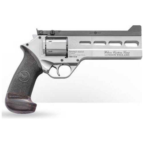 Chiappa Rhino Match Single/Double Action Revolver .38 Special 6" Barrel 6 Round Capacity Hogue Micarta Grips Grey PVD Finish - Buy A Gun