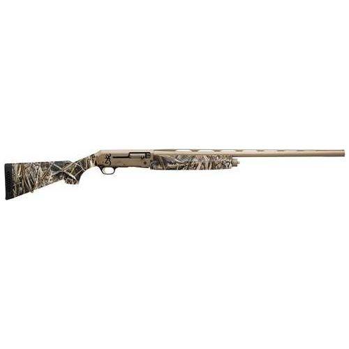 Browning Silver Field Camo FDE Semi-Automatic Shotgun 12 Gauge 3.5" Chamber 28" Barrel 4 Round Capacity Realtree Max-7 Camouflage Stock Flat Dark Earth Finish