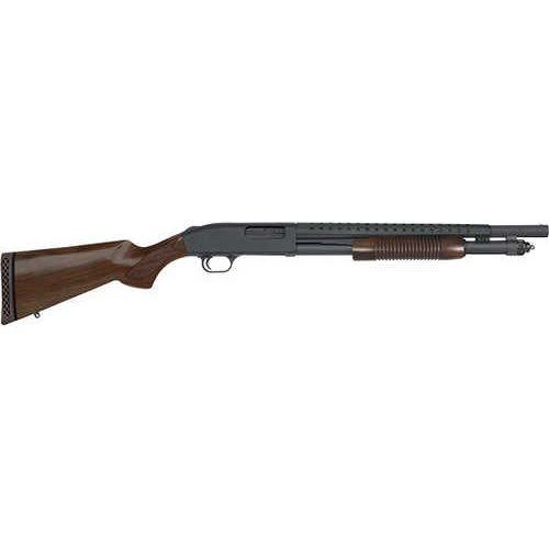 Mossberg 590 Retrograde Pump Action Shotgun 12 Gauge 3" Chamber 18.5" Barrel 6 Round Capacity Walnut Stock Matte Blued Finish