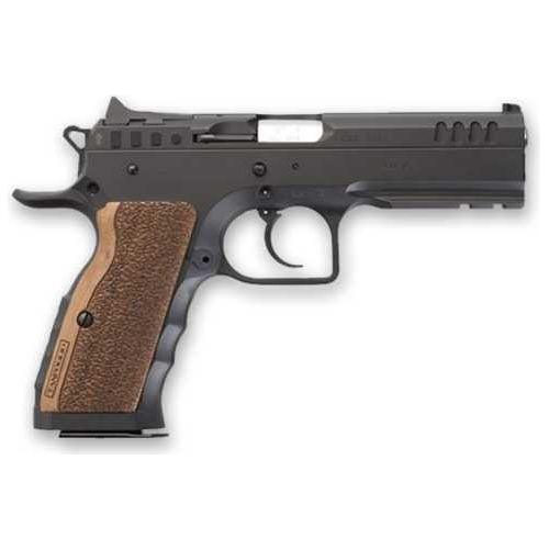 Tanfoglio IFG Stock 1 Small frame Semi-Auto Pistol 40 S&W 4.5" Barrel (1)-12Rd Mag Right Handed Fixed Sights Wood Grips Steel Finish - Buy A Gun