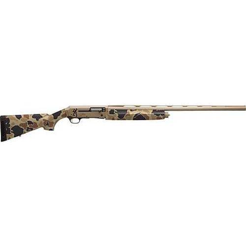 Browning Silver Field Semi-Automatic Shotgun 12 Gauge 3.5" Barrel 26" 4 Round Capacity Vintage Tan Camo Stock Flat Dark Earth Finish