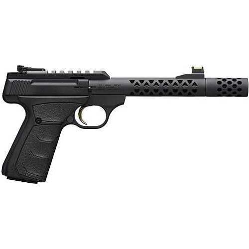 Browning Buck Mark + Vision Triad Semi-Automatic Pistol .22 Long Rifle 5.5" Barrel (1)-10Rd Magazine Adjustable Sights Rubber Grips Black Finish - Buy A Gun