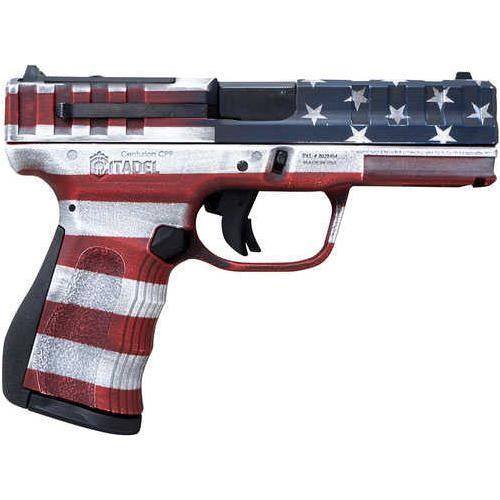 Citadel Centurion Semi-Automatic Pistol 9mm Luger 4" Barrel (1)-14Rd Magazine American Flag Cerakote Textured Polymer Finish - Buy A Gun