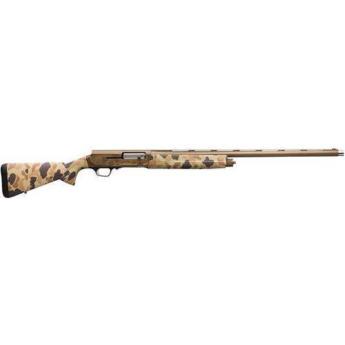 Browning A5 Wicked Wing Semi-Automatic Shotgun 12 Gauge 3.5" Chamber 26" Barrel 4 Round Capacity Vintage Tan Camo Synthetic Stock Burnt Bronze Finish