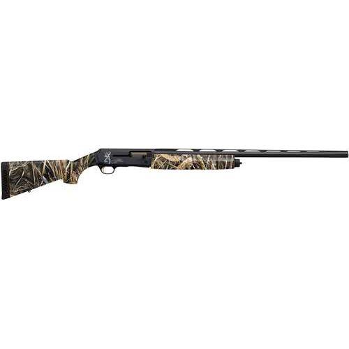 Browning Silver Field Semi-Automatic Shotgun 12 Gauge 3.5" Chamber 28" Barrel 4 Round Capacity Realtree Max-7 Camo Stock Matte Black Finish