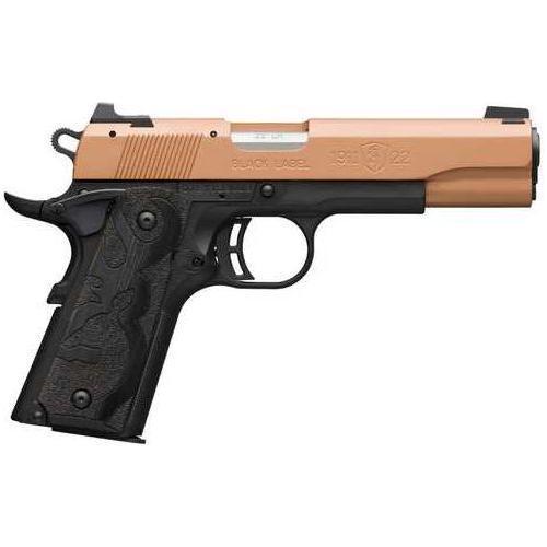 Browning 1911-22 Semi-Automatic Pistol .22 Long Rifle 4.25" Barrel (1)-10Rd Magazine Fixed Sights Copper Cerakote Slide Matte Black Finish - Buy A Gun