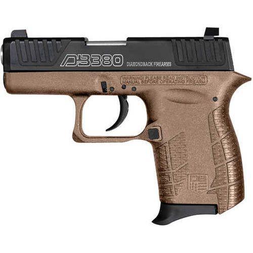 Diamondback G4 Semi-Automatic Pistol .380 ACP 2" Barrel (1)-6Rd Magazine Black Slide Flat Dark Earth Polymer Finish - Buy A Gun