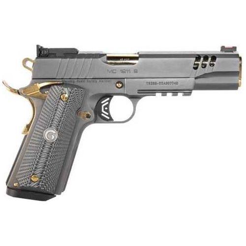 Girsan MC1911 Negotiator Semi-Automatic Pistol .45 ACP 5" Barrel (1)-8Rd Magazine Fiber Optic Front Sight Titanium With Gold Accents Finish - Buy A Gun