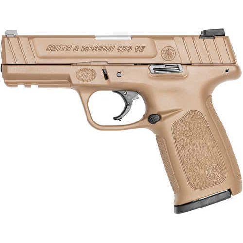 Smith & Wesson SD9 VE Semi-Automatic Pistol 9mm Luger 4" Barrel (1)-16Rd Magazine Flat Dark Earth Cerakote Finish - Buy A Gun