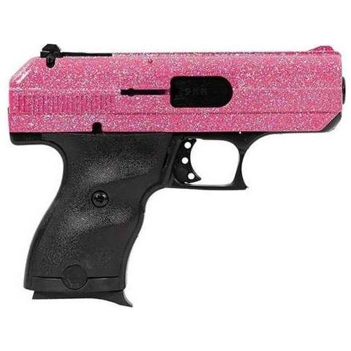 Hi-Point C-9 Semi-Automatic Pistol 9mm Luger 3.5" Barrel (1)-8Rd Magazine Black Polymer Grips Pink Sparkle Cerakote Finish - Buy A Gun