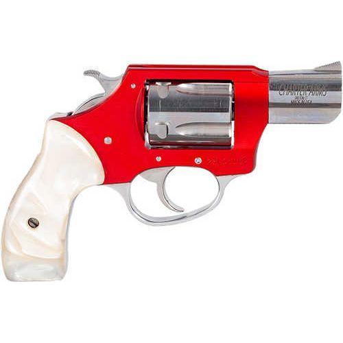 Charter Arms Chic Lady Double/Single Action Revolver 38 Special 2" Barrel 5 Round Capacity White Pearl Grips Red Anodized Finish - Buy A Gun