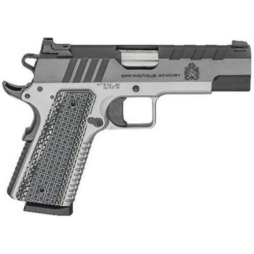 Springfield Armory Emissary 1911 Semi-Automatic Pistol .45 ACP 4.25" Barrel (2)-8Rd Magazines Carbon Steel Slide Stainless Finish - Buy A Gun