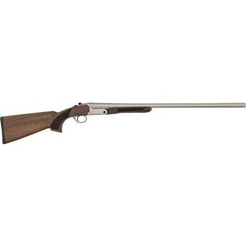 Pointer FT6 Side x Side Shotgun 12 Gauge 3" Chamber 28" Barrel 2 Round Capacity Turkish Walnut Stock Nickel Finish