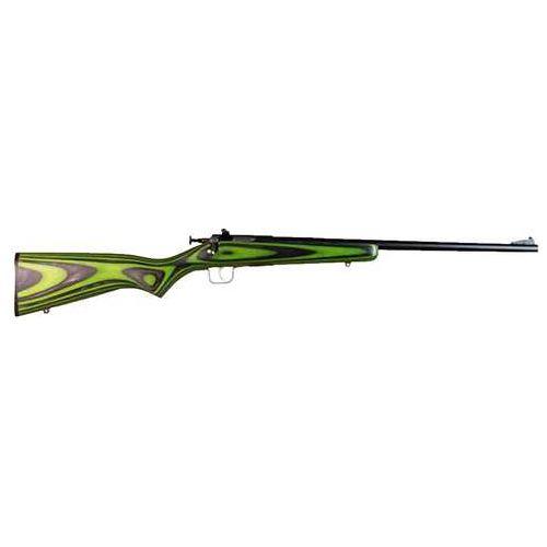 Crickett 22 LR 16.12" Blued Barrel & Receiver Green/Black Laminate Stock