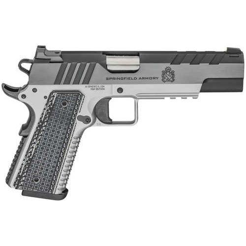 Springfield 1911 Emissary Semi-Automatic Pistol 9mm Luger 5" Barrel (1)-8Rd Magazine Blue Carbon Slide Stainless Finish - Buy A Gun