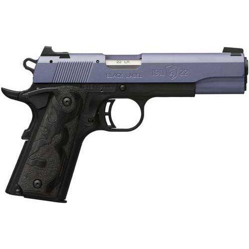 Browning 1911-22 Black Label Semi-Automatic Pistol .22 Long Rifle 4.25" Barrel (1)-10Rd Magazine Crushed Orchid Cerakote Slide Matte Black Finish - Buy A Gun